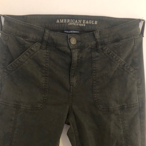 american eagle black cargo pants